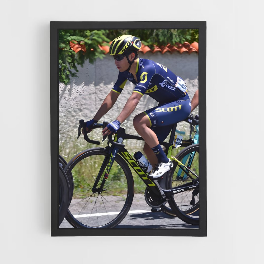 Poster Criterium dauphine coureur – affiche Cyclisme (vue 2)